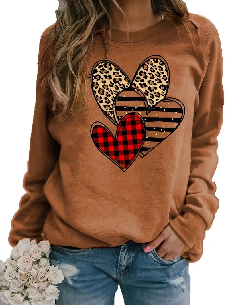 Ladie's Long Sleeve Crew Neck Sweatshirts