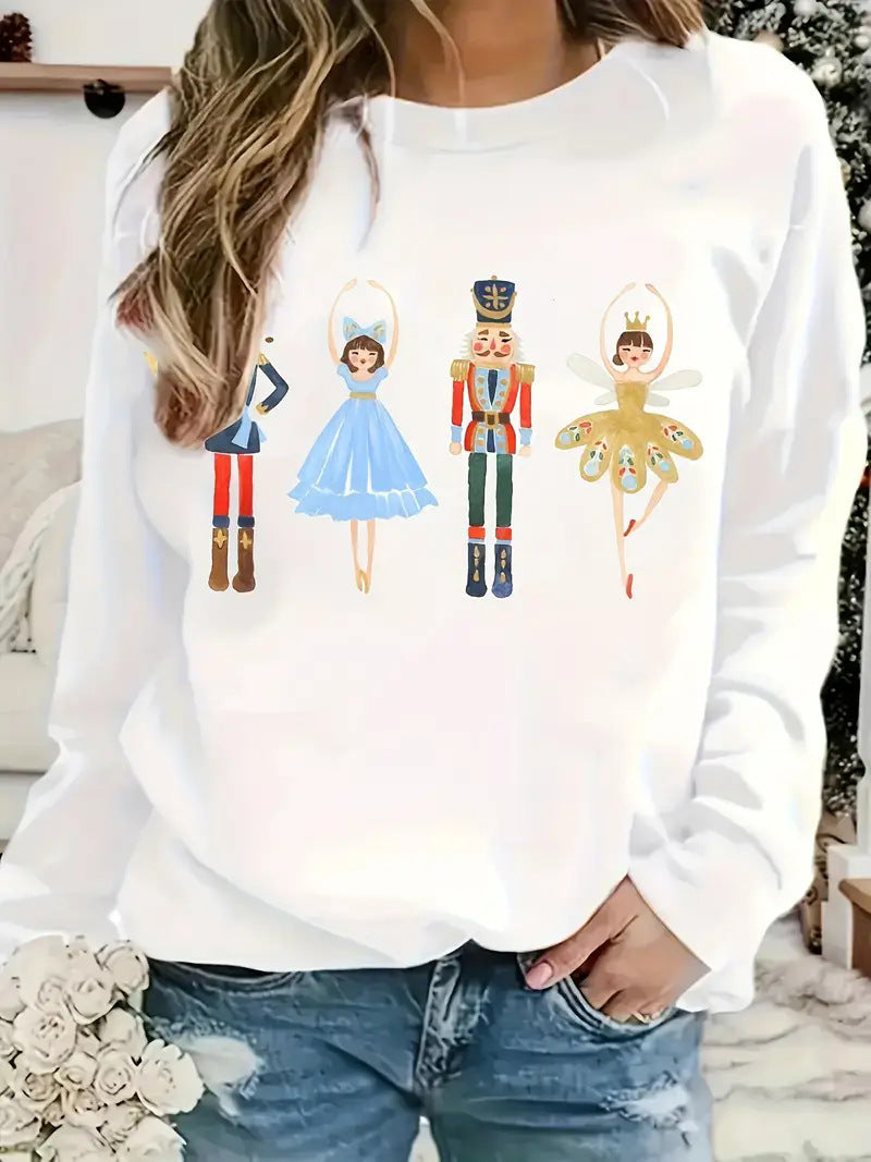 Ladie's Long Sleeve Crew Neck Sweatshirts