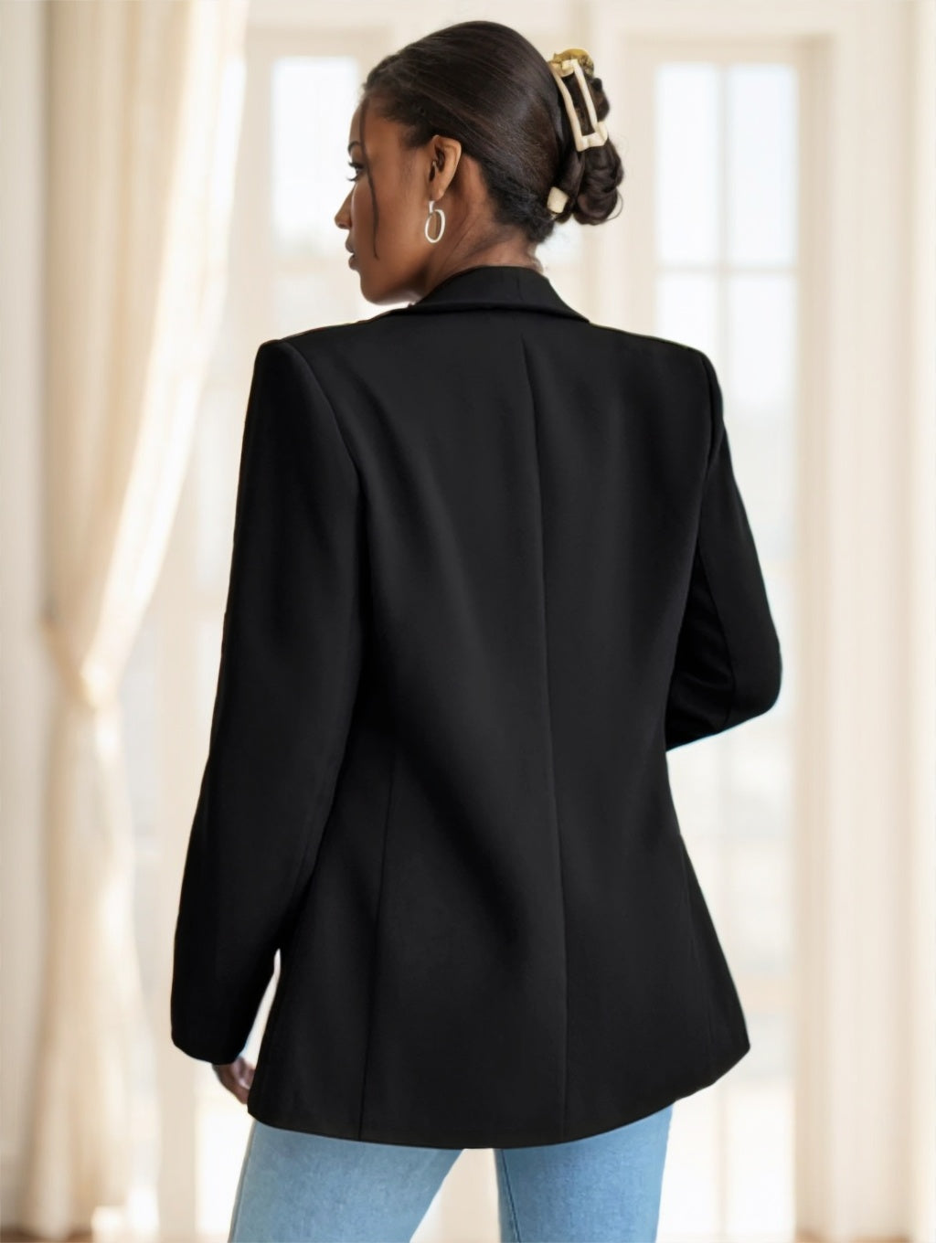 Women Simple Blazer Jacket