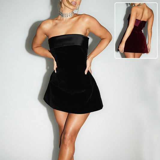 Fashion Zipper A-line Short Dresses Party