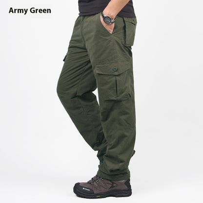 Men's Warm With Velvet Thick Overalls