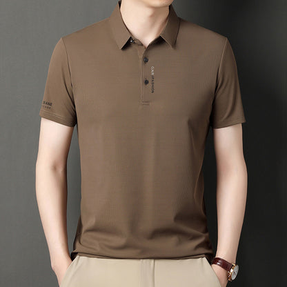 Waffle Short Sleeve Polo T-Shirt
