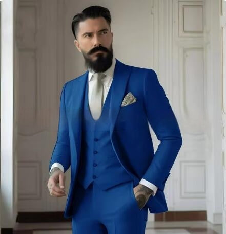Men's Slim Fit Business Suit Set