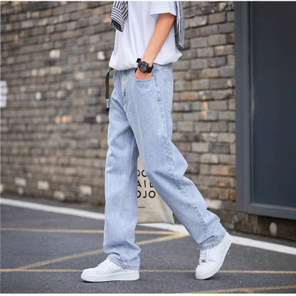 Simple Style Casual All-match Light-colored Jeans