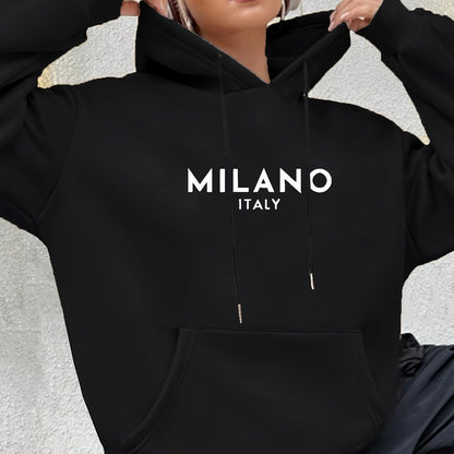 Women's Long Sleeved Kangaroo Pocket Hoodie