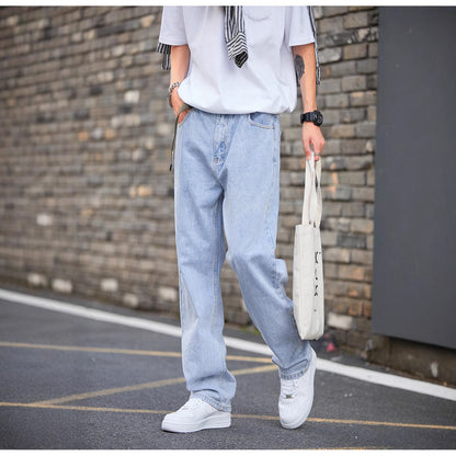 Simple Style Casual All-match Light-colored Jeans