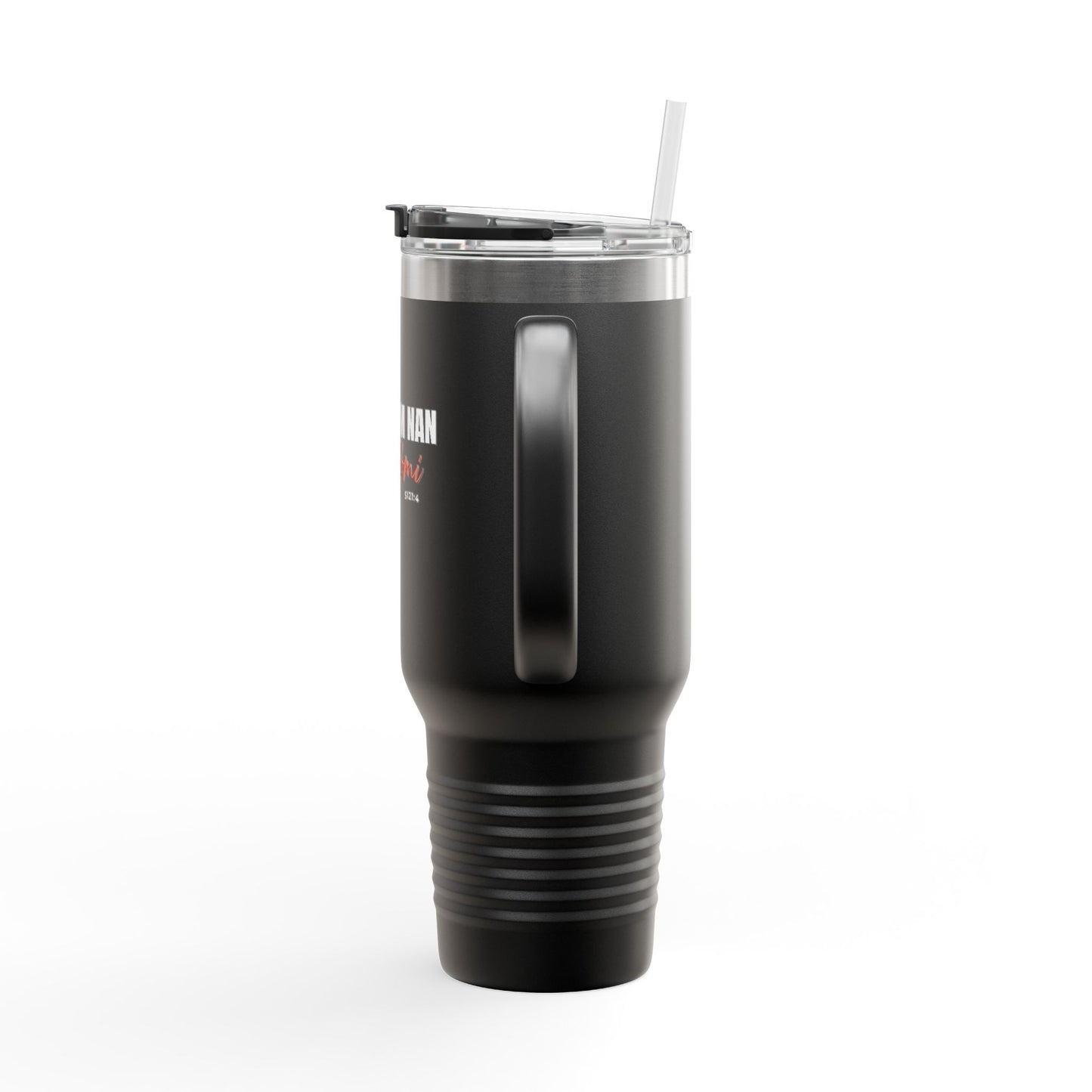 40oz Insulated Travel Mug "Bondye m nan pap Domi"