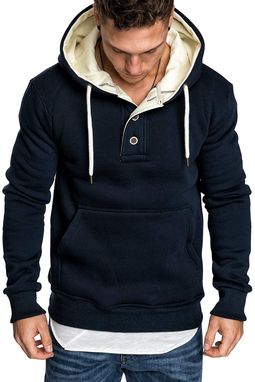 Patchwork men hoodie
