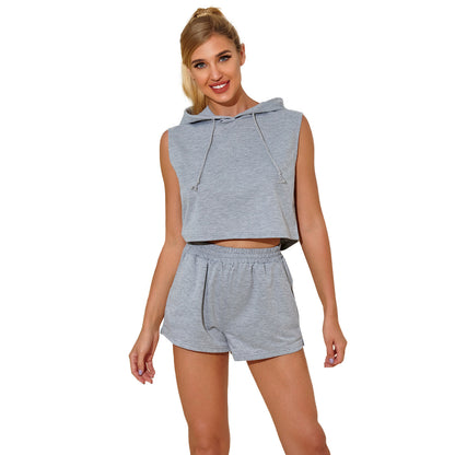 Women Hooded sleeveless suit