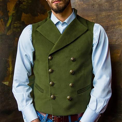 Men's double-breasted vest