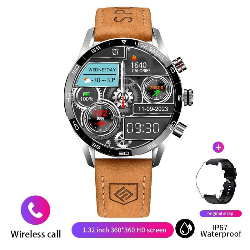 Smart Blood Pressure Heart Rate Bluetooth Watch