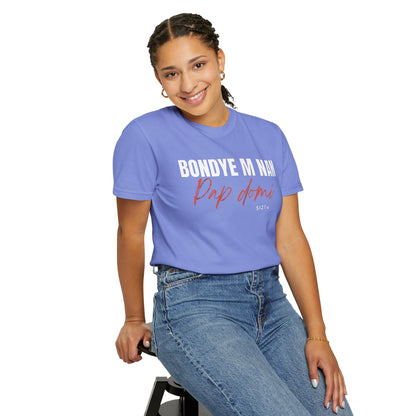 (White Letters) Bondye m nan pap Domi T-Shirt
