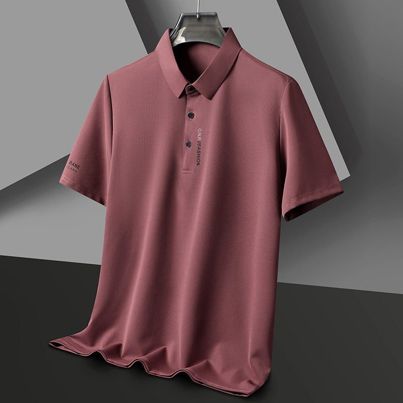 Waffle Short Sleeve Polo T-Shirt