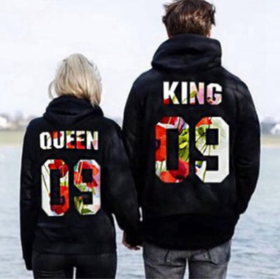 Hooded Long Sleeve Lovers Loose Sweatshirt