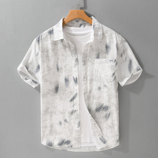 Menswear Simple All-matching Sleeve Shirt