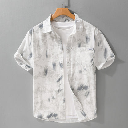 Menswear Simple All-matching Sleeve Shirt
