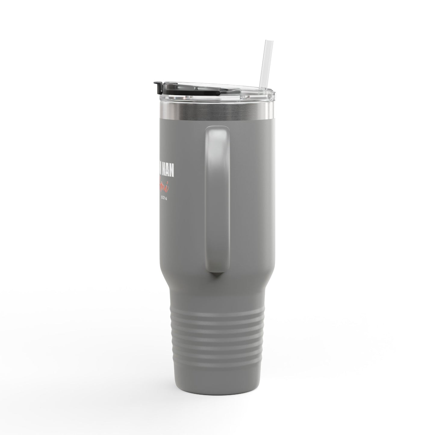 40oz Insulated Travel Mug "Bondye m nan pap Domi"