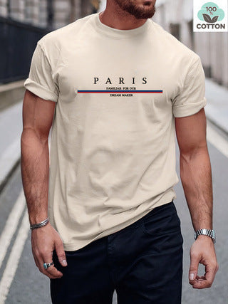 Men's Short-sleeved T-shirt Pure Cotton