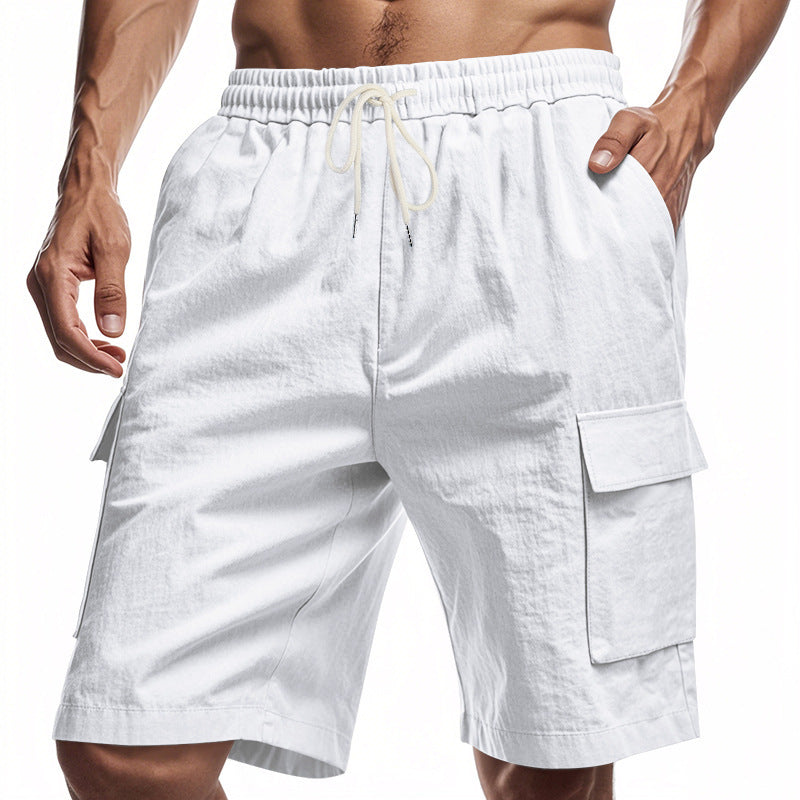 Loose And Leisure Linen Drawstring Shorts
