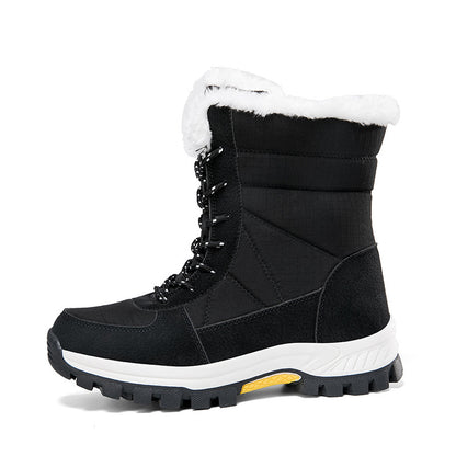 Ladie's Non-slip Waterproof Cold-proof Snow Boots Cotton-padded
