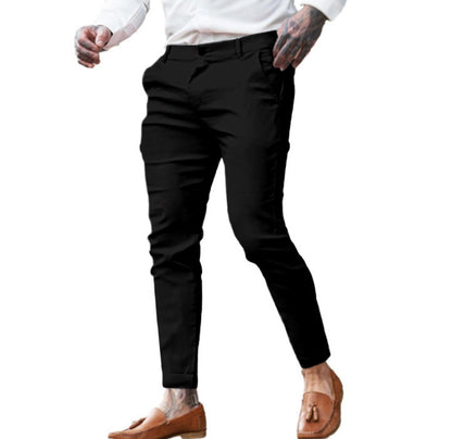 Men's Twill Cotton Stretch Fashion Slim Pencil Pants