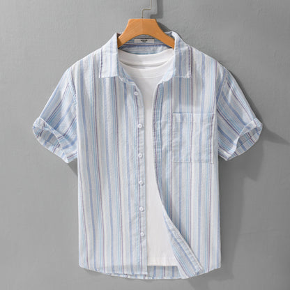 Striped Minimalist Short Sleeve Shirt