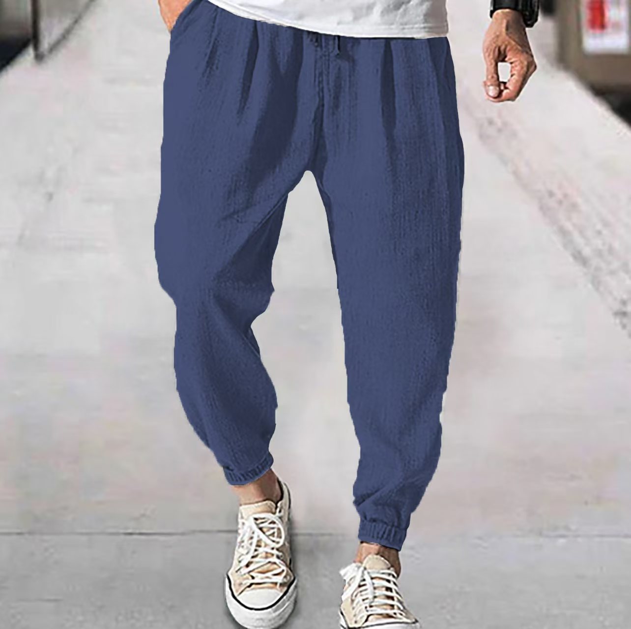 Fashion Loose Men's Ankle Banded Pants