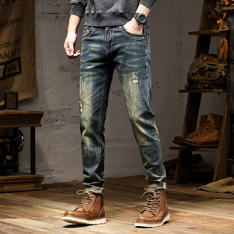 Men's High-end Nostalgic Stretch Jeans