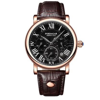 Multifunctional Fashion Quartz Watch thin Belt