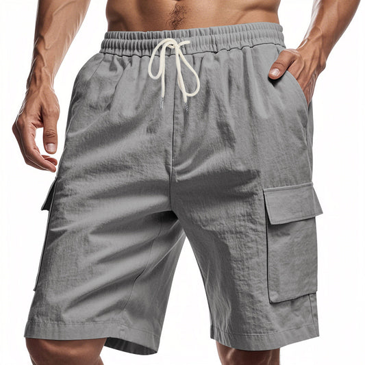 Loose And Leisure Linen Drawstring Shorts