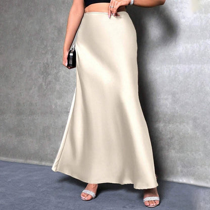 Women's Waist Flared Midi Cocktail Party Wedding Long Skirt