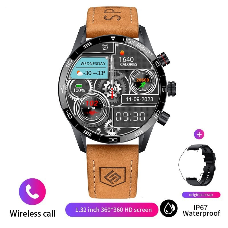 Smart Blood Pressure Heart Rate Bluetooth Watch