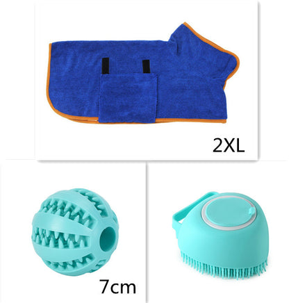 Dog Bath Massage Gloves Brush