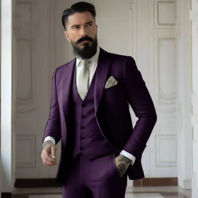 Men's Slim Fit Business Suit Set