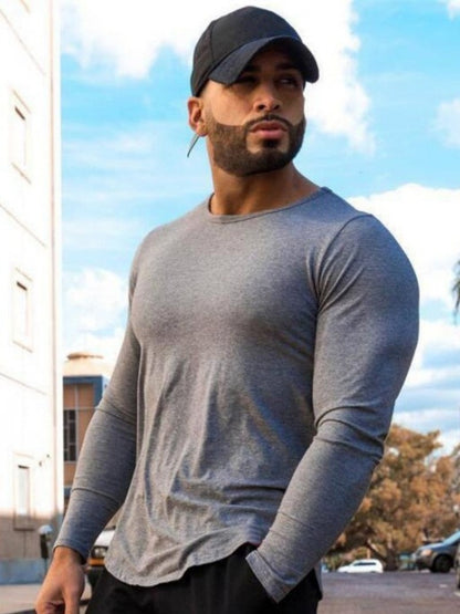 Men's Fitness Slim Long Sleeve T-shirt