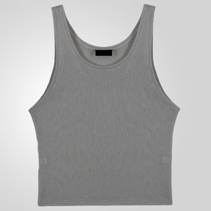 Loose Knitted New Men's Sleeveless Knitwear Top