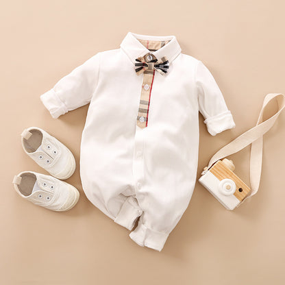 Gentleman's Baby Clothes, Long-sleeved Romper