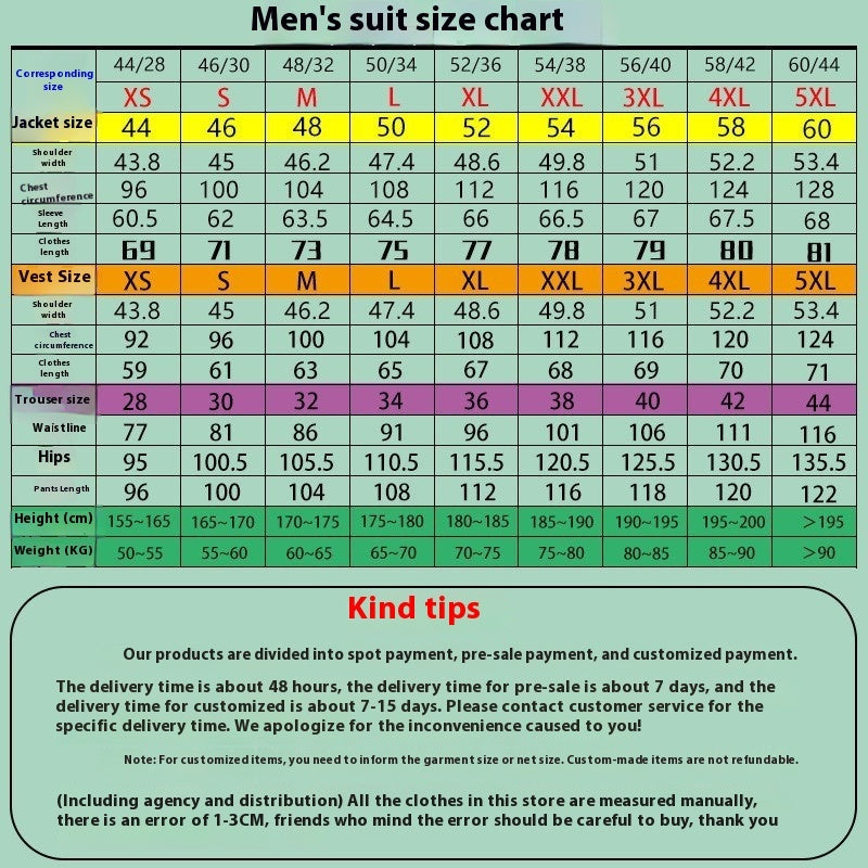 Men's Three-piece Suit