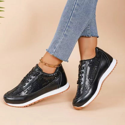 Thick-soled Lin Film Sneaker