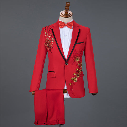 Sequined Suit Men's Dress