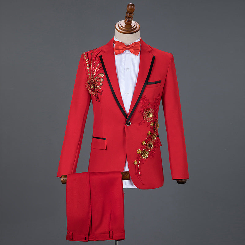 Sequined Suit Men's Dress