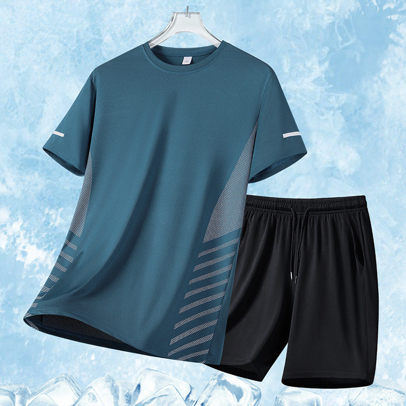 Quick-drying Sports T-shirt Shorts Suit