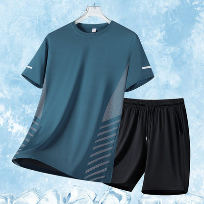Quick-drying Sports T-shirt Shorts Suit