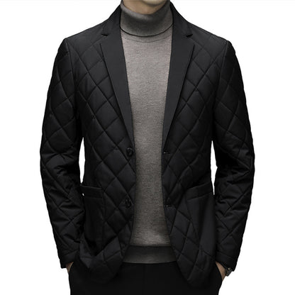 Clothing Down Men's Lapel Thick Warm Jacket