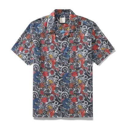 Men's Shirt Hawaiian Tropical Style