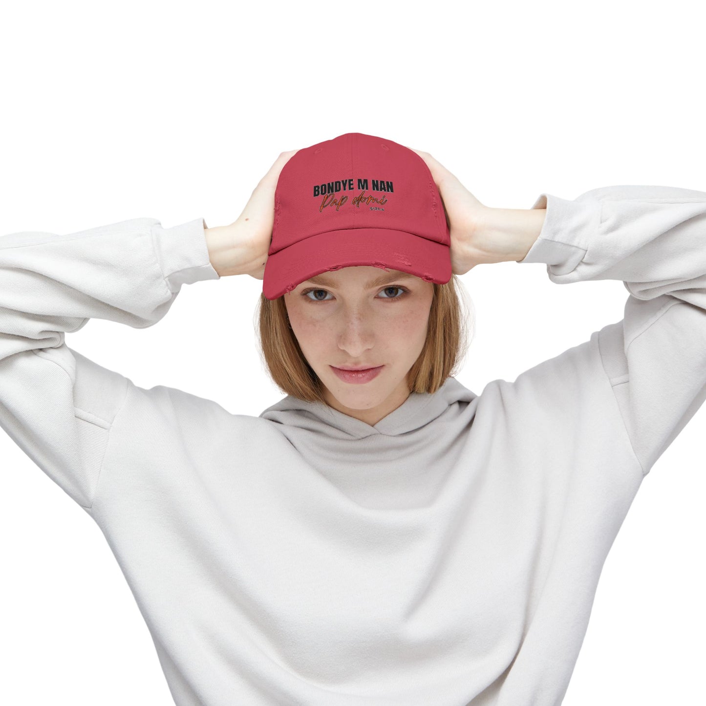 Unisex Cap Design "Bondye m nan pap Domi"