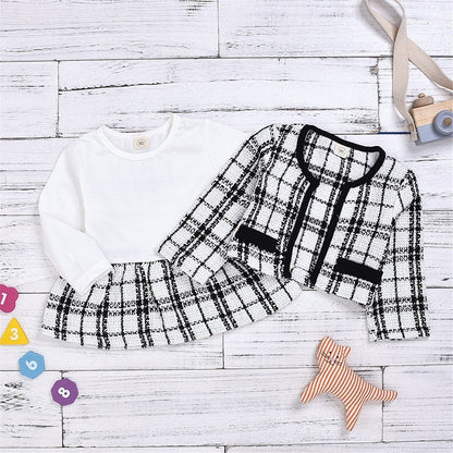 Long-sleeve Dress Baby Small Incense Wind Suit