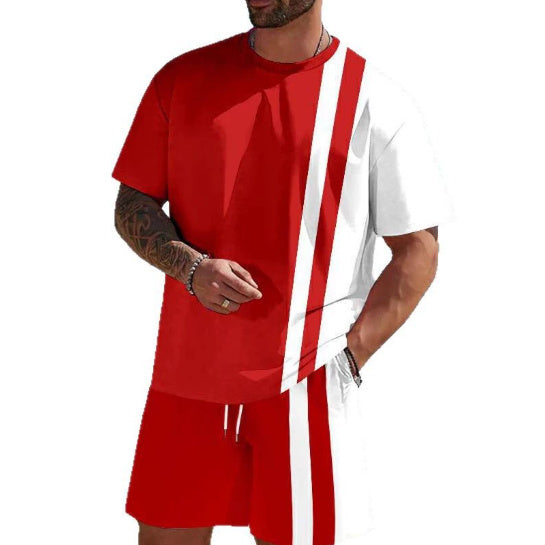Men's Short-sleeved T-shirt Shorts Suit