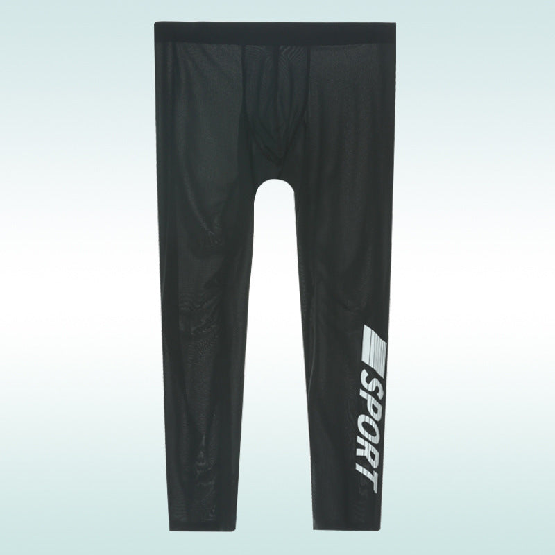 Ice Silk High Elastic Seamless Tight thin Pants