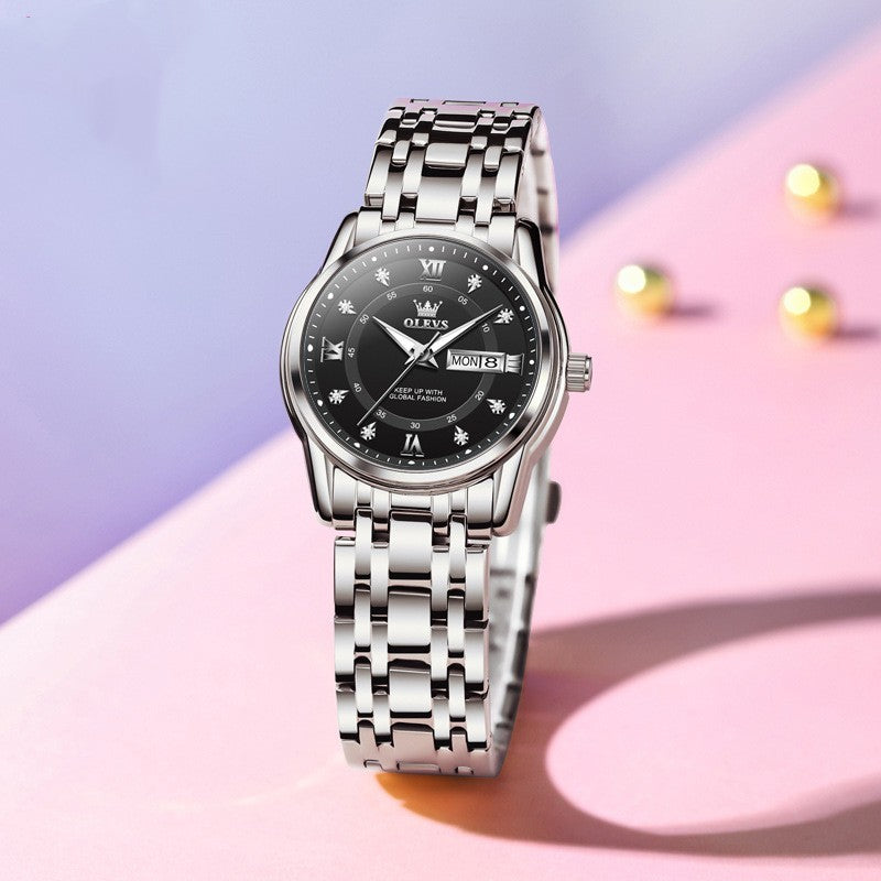 Roman Scale Fashion Quartz Watch Waterproof
